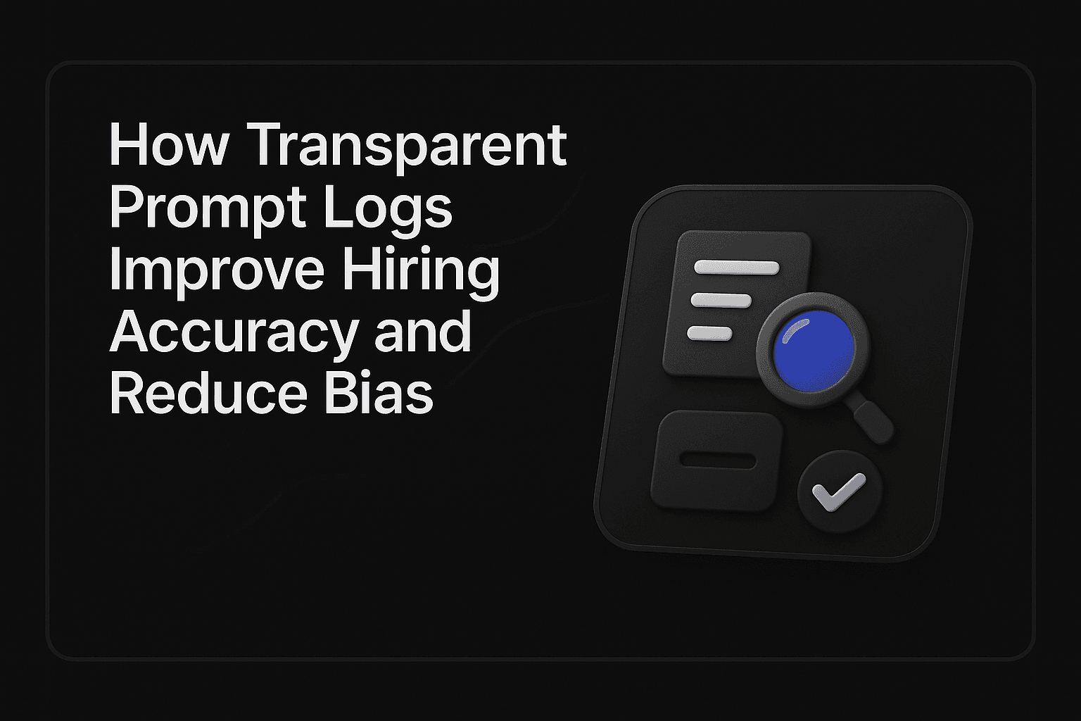 How Transparent Prompt Logs Improve Hiring Accuracy and Reduce Bias